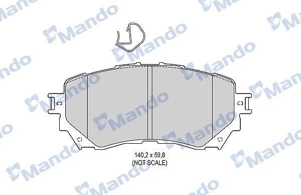 Mando MBF015646 Тормозные колодки дисковые передние, комплект MBF015646: Отличная цена - Купить в Польше на 2407.PL!