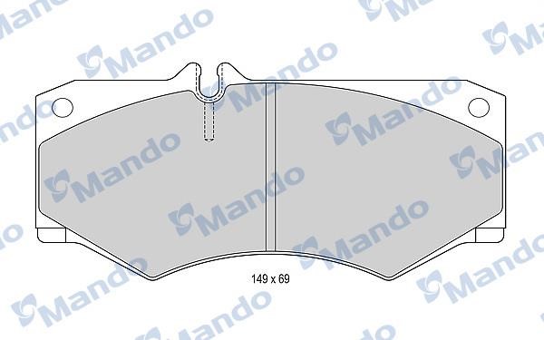 Mando MBF015648 Front disc brake pads, set MBF015648: Buy near me in Poland at 2407.PL - Good price!