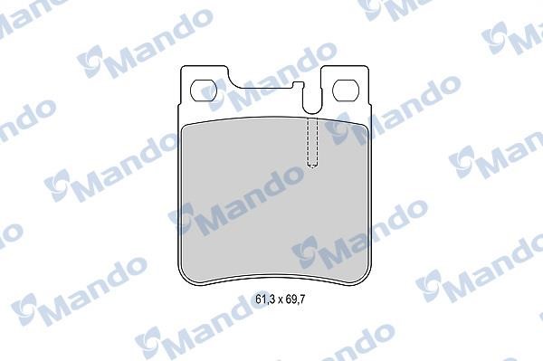 Mando MBF015655 Rear disc brake pads, set MBF015655: Buy near me in Poland at 2407.PL - Good price!
