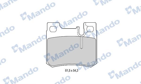 Mando MBF015656 Тормозные колодки дисковые задние, комплект MBF015656: Отличная цена - Купить в Польше на 2407.PL!