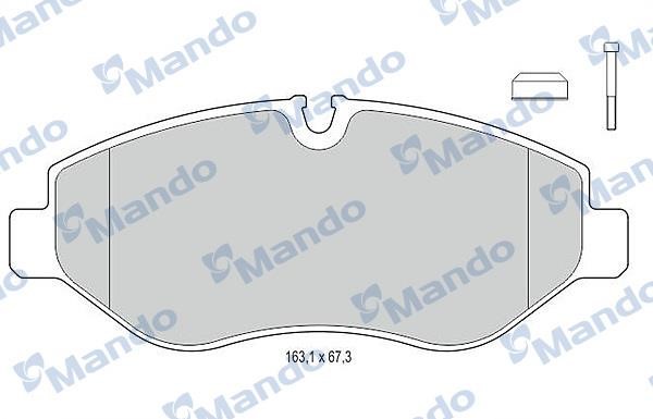 Mando MBF015671 Тормозные колодки дисковые передние, комплект MBF015671: Отличная цена - Купить в Польше на 2407.PL!