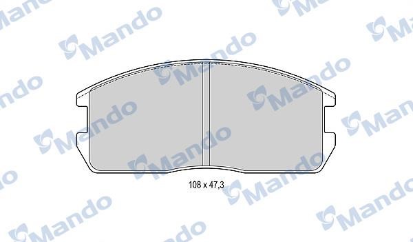 Mando MBF015704 Front disc brake pads, set MBF015704: Buy near me in Poland at 2407.PL - Good price!