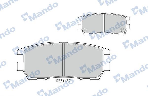 Mando MBF015709 Тормозные колодки дисковые задние, комплект MBF015709: Отличная цена - Купить в Польше на 2407.PL!