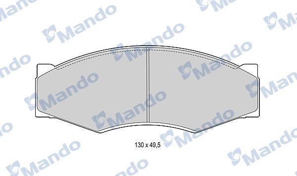 Mando MBF015725 Front disc brake pads, set MBF015725: Buy near me in Poland at 2407.PL - Good price!