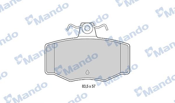 Mando MBF015730 Гальмівні колодки задні, комплект MBF015730: Приваблива ціна - Купити у Польщі на 2407.PL!