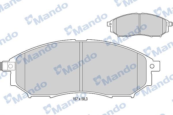 Mando MBF015745 Гальмівні колодки передні, комплект MBF015745: Приваблива ціна - Купити у Польщі на 2407.PL!