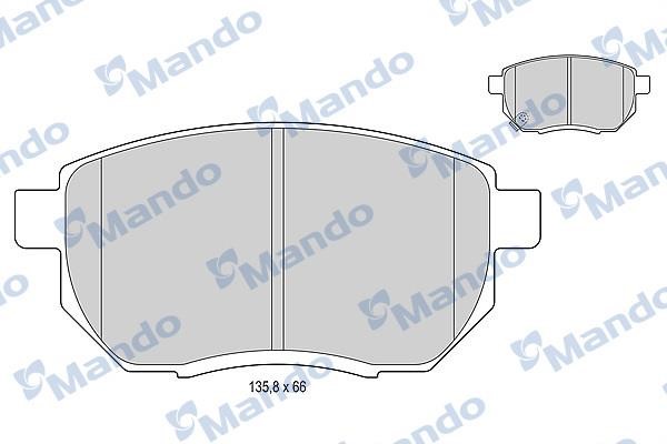 Mando MBF015748 Front disc brake pads, set MBF015748: Buy near me in Poland at 2407.PL - Good price!