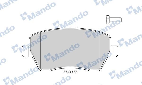 Mando MBF015751 Front disc brake pads, set MBF015751: Buy near me in Poland at 2407.PL - Good price!