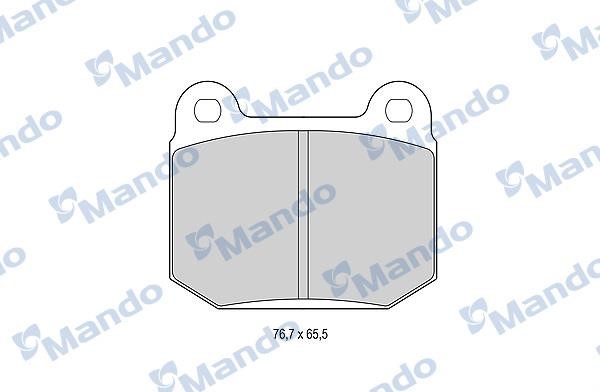 Mando MBF015755 Front disc brake pads, set MBF015755: Buy near me in Poland at 2407.PL - Good price!