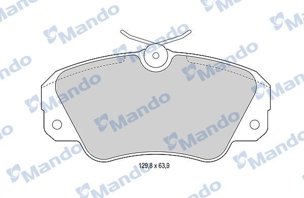 Mando MBF015756 Тормозные колодки дисковые передние, комплект MBF015756: Отличная цена - Купить в Польше на 2407.PL!