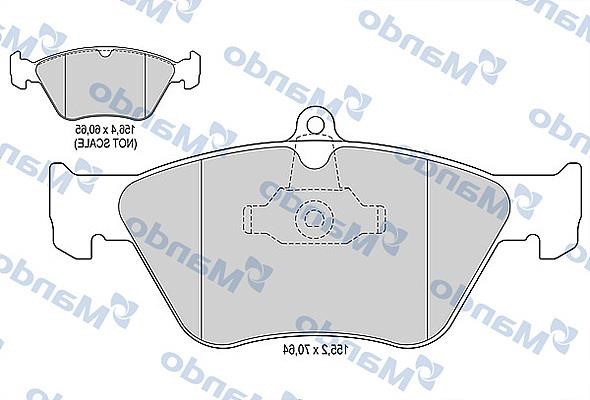 Mando MBF015757 Front disc brake pads, set MBF015757: Buy near me in Poland at 2407.PL - Good price!