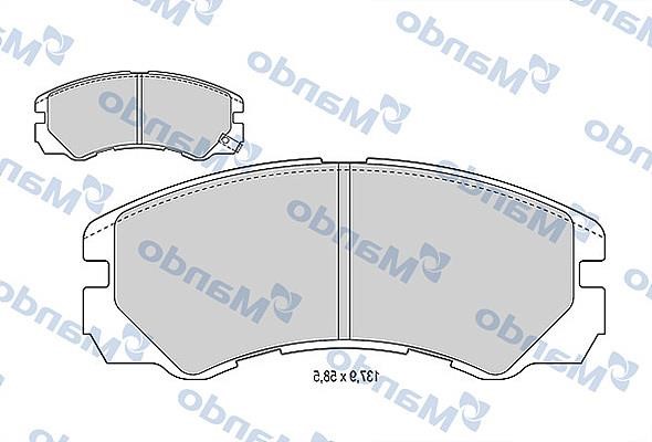 Mando MBF015760 Front disc brake pads, set MBF015760: Buy near me in Poland at 2407.PL - Good price!