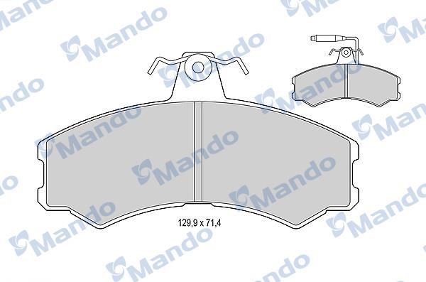 Mando MBF015770 Front disc brake pads, set MBF015770: Buy near me in Poland at 2407.PL - Good price!