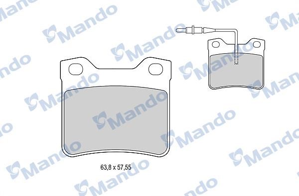 Mando MBF015772 Rear disc brake pads, set MBF015772: Buy near me in Poland at 2407.PL - Good price!