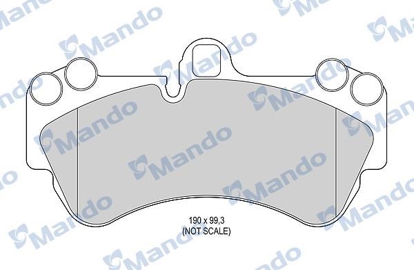 Mando MBF015783 Тормозные колодки дисковые передние, комплект MBF015783: Отличная цена - Купить в Польше на 2407.PL!