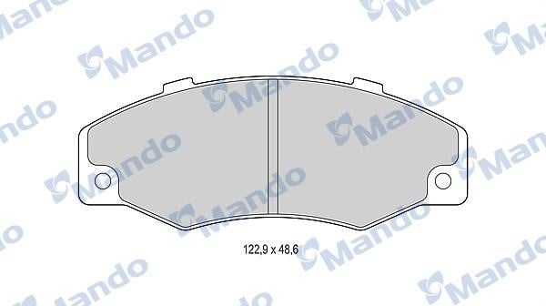 Mando MBF015793 Front disc brake pads, set MBF015793: Buy near me in Poland at 2407.PL - Good price!