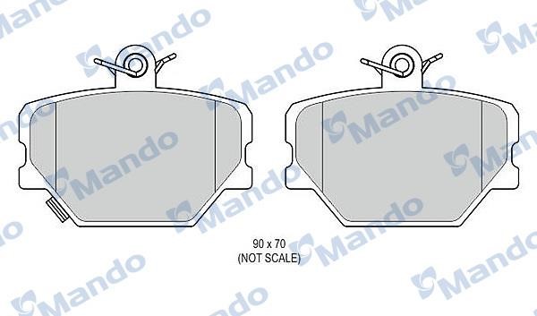 Mando MBF015813 Front disc brake pads, set MBF015813: Buy near me in Poland at 2407.PL - Good price!