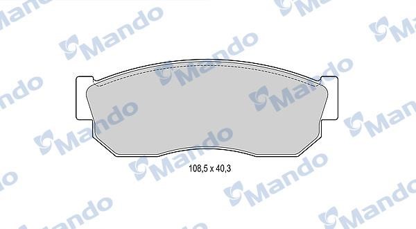 Mando MBF015817 Front disc brake pads, set MBF015817: Buy near me in Poland at 2407.PL - Good price!