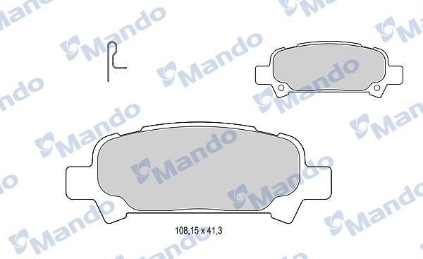 Mando MBF015820 Scheibenbremsbeläge hinten eingestellt MBF015820: Kaufen Sie zu einem guten Preis in Polen bei 2407.PL!