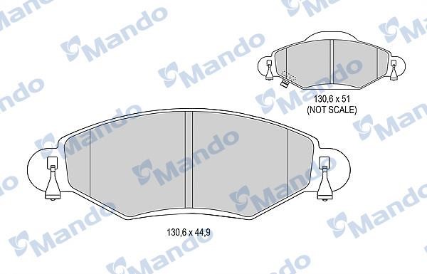 Mando MBF015868 Scheibenbremsbeläge vorne eingestellt MBF015868: Kaufen Sie zu einem guten Preis in Polen bei 2407.PL!
