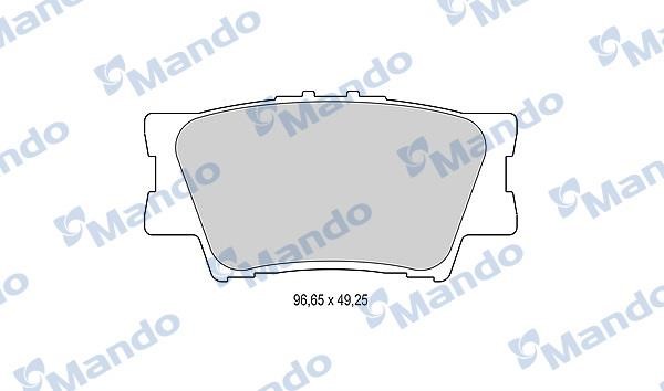 Mando MBF015876 Rear disc brake pads, set MBF015876: Buy near me in Poland at 2407.PL - Good price!