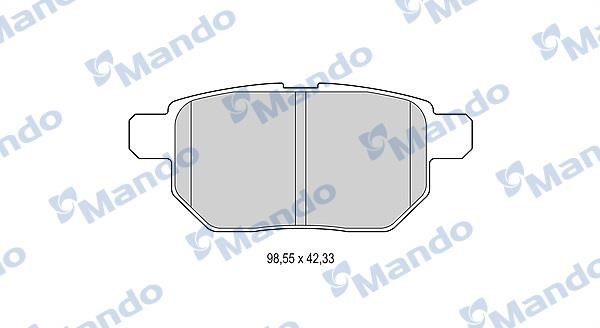 Mando MBF015880 Тормозные колодки дисковые, комплект MBF015880: Отличная цена - Купить в Польше на 2407.PL!