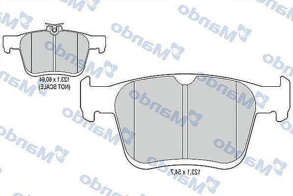 Mando MBF015920 Rear disc brake pads, set MBF015920: Buy near me in Poland at 2407.PL - Good price!
