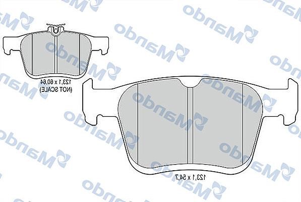 Mando MBF015920 Тормозные колодки дисковые задние, комплект MBF015920: Отличная цена - Купить в Польше на 2407.PL!