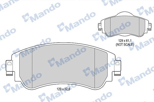 Mando MBF015939 Scheibenbremsbeläge vorne eingestellt MBF015939: Kaufen Sie zu einem guten Preis in Polen bei 2407.PL!