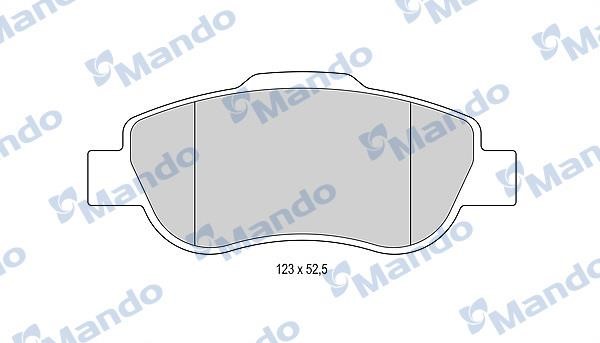 Mando MBF015951 Front disc brake pads, set MBF015951: Buy near me in Poland at 2407.PL - Good price!