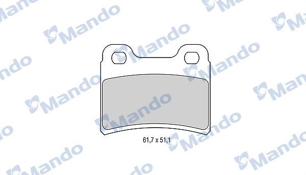 Mando MBF015976 Rear disc brake pads, set MBF015976: Buy near me in Poland at 2407.PL - Good price!