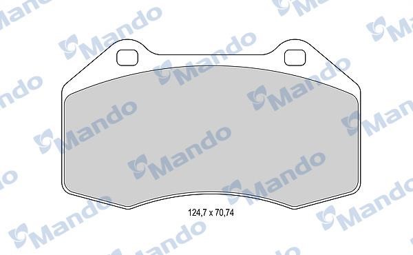 Mando MBF015987 Тормозные колодки дисковые передние, комплект MBF015987: Купить в Польше - Отличная цена на 2407.PL!