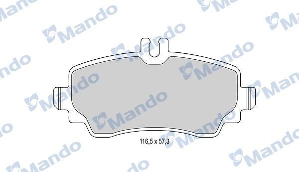 Mando MBF015991 Front disc brake pads, set MBF015991: Buy near me in Poland at 2407.PL - Good price!