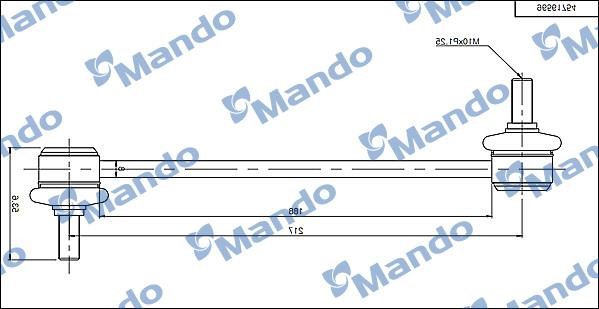 Mando SLD0003 Stange der Heckflosse SLD0003: Bestellen Sie in Polen zu einem guten Preis bei 2407.PL!