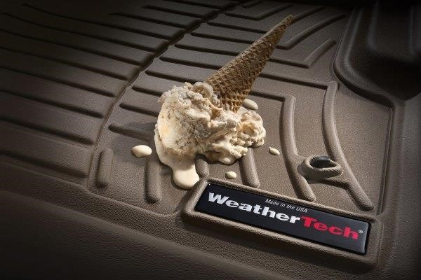 Dywaniki Weathertech Beige do Toyoty Land Cruiser Prado (J120); Lexus GX (mkI) (z tylnym systemem rozrywki) (1 rząd) 2002-2009 Weathertech 451211