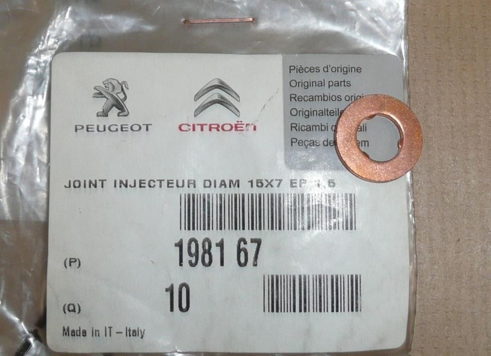 Citroen/Peugeot 1981 67 Dichtungsring für Kraftstoffeinspritzdüse 198167: Kaufen Sie zu einem guten Preis in Polen bei 2407.PL!