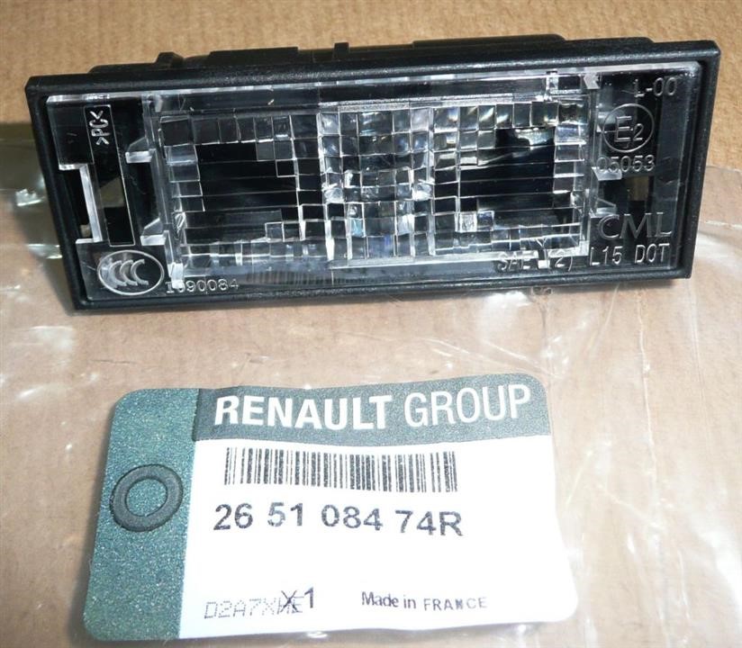 Renault 26 51 084 74R License lamp 265108474R: Buy near me at 2407.PL in Poland at an Affordable price!