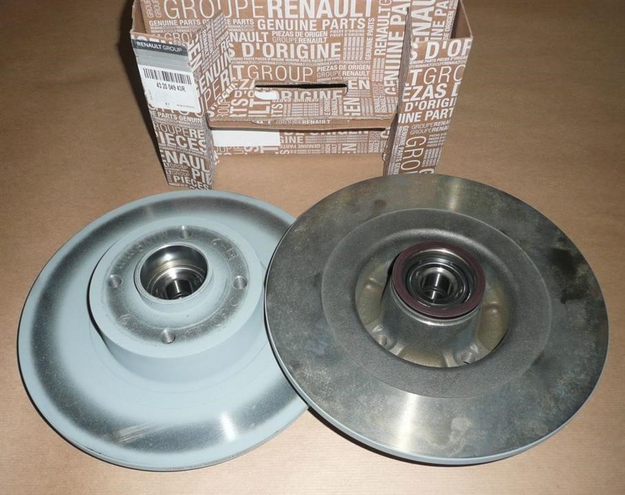 Renault 43 20 049 43R Brake disc, set of 2 pcs. 432004943R: Buy near me at 2407.PL in Poland at an Affordable price!