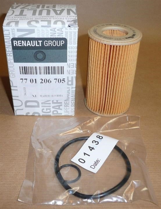 Renault 77 01 206 705 Oil Filter 7701206705: Buy near me in Poland at 2407.PL - Good price!