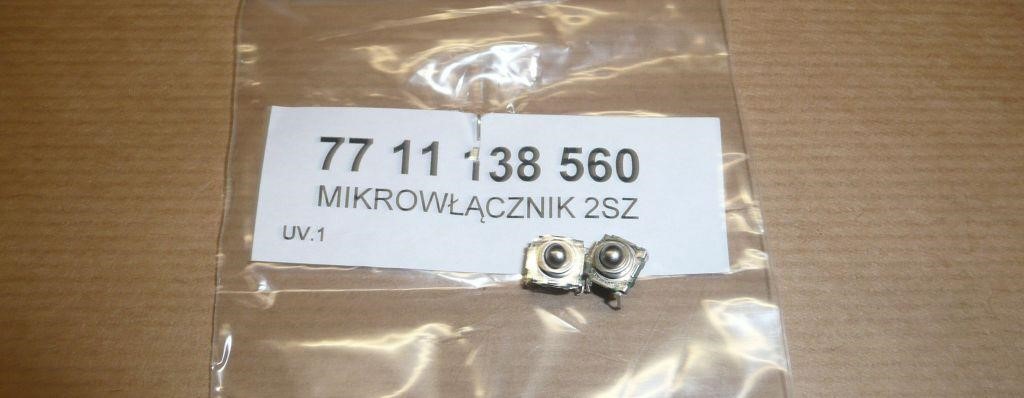 Renault 77 11 138 560 Klamki mikroprzełącznik 7711138560: Dobra cena w Polsce na 2407.PL - Kup Teraz!