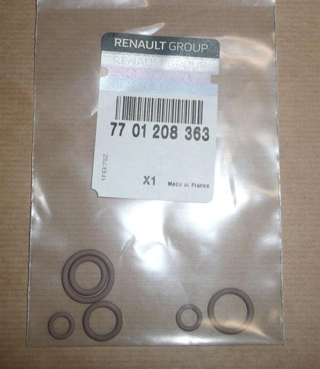 Renault 77 01 208 363 Прокладки компрессора кондиционера, комплект 7701208363: Отличная цена - Купить в Польше на 2407.PL!