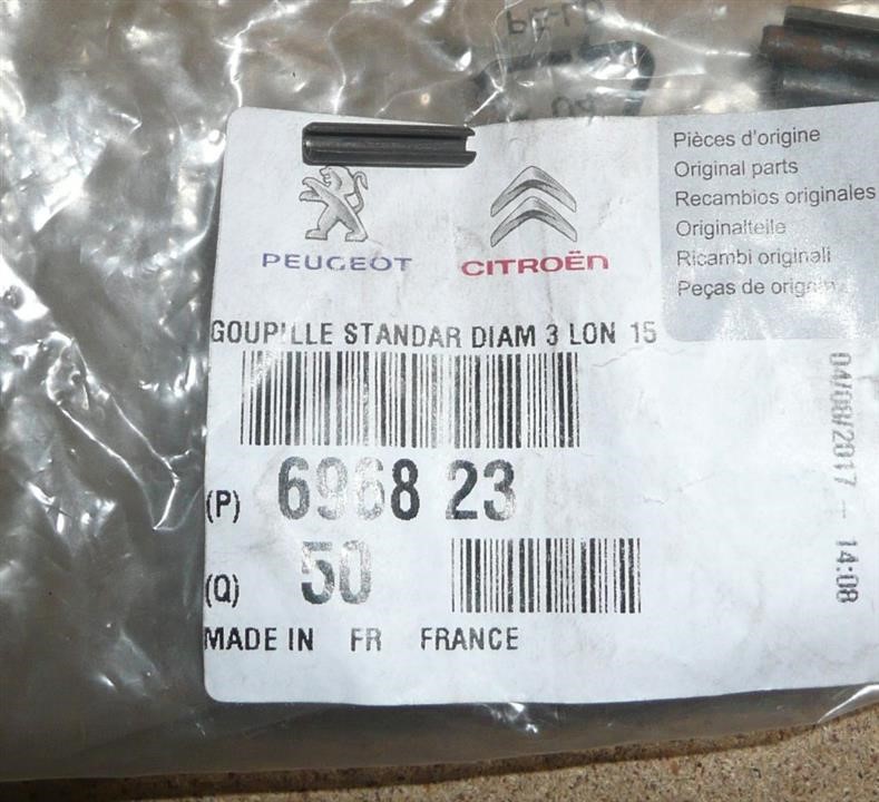Citroen/Peugeot 6968 23 Cotter pin 696823: Buy near me in Poland at 2407.PL - Good price!