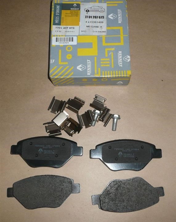 Renault 77 01 207 673 Brake Pad Set, disc brake 7701207673: Buy near me in Poland at 2407.PL - Good price!