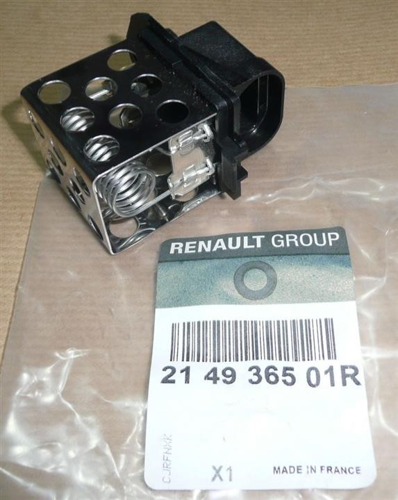 Renault 21 49 365 01R Rezystor silnika elektrycznego wentylatora 214936501R: Dobra cena w Polsce na 2407.PL - Kup Teraz!