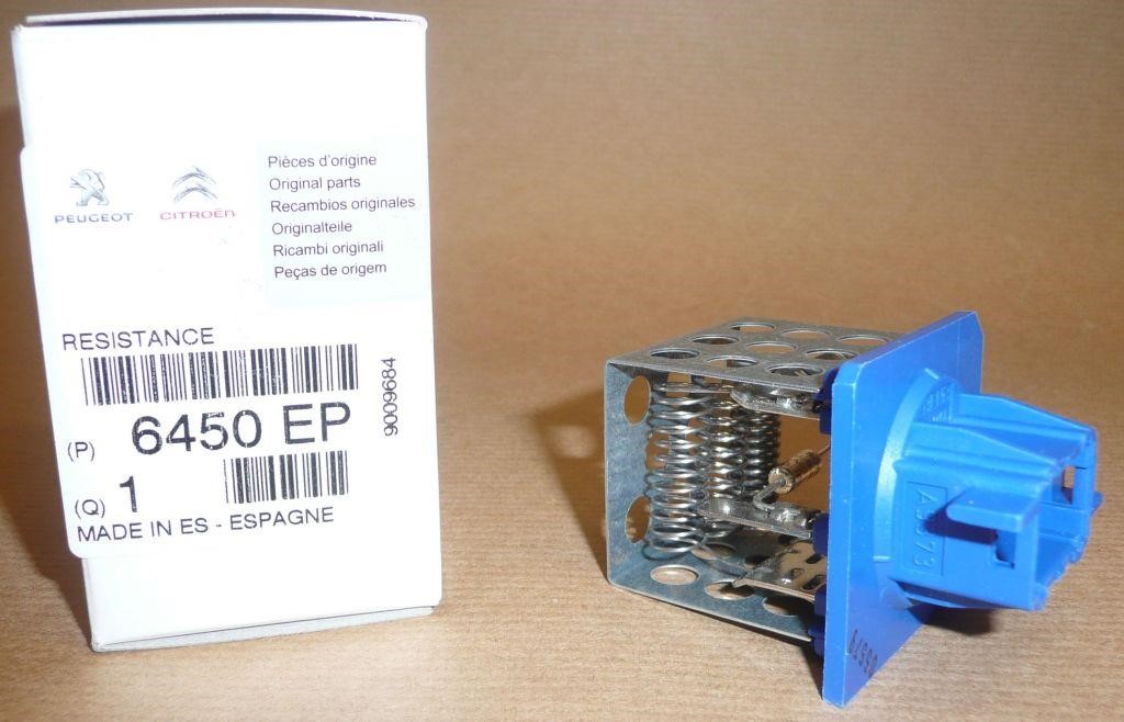 Citroen/Peugeot 6450 EP Резистор електродвигуна вентилятора 6450EP: Приваблива ціна - Купити у Польщі на 2407.PL!