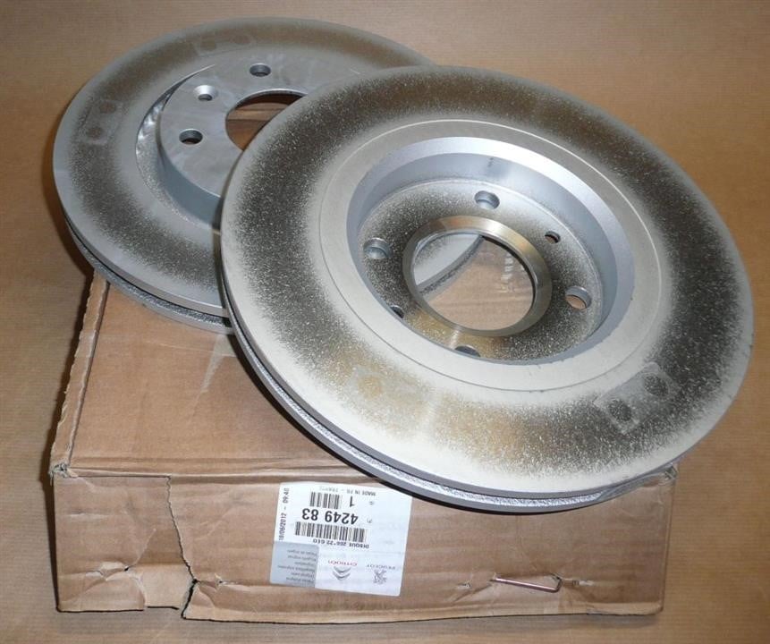 Citroen/Peugeot 4249 83 Front brake disc ventilated 424983: Buy near me in Poland at 2407.PL - Good price!