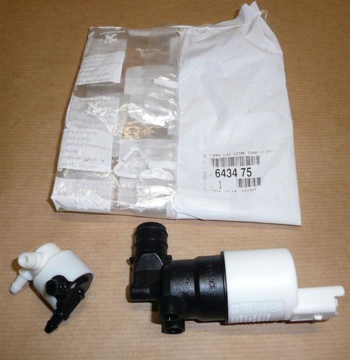 Citroen/Peugeot 6434 75 Glass washer pump 643475: Buy near me in Poland at 2407.PL - Good price!