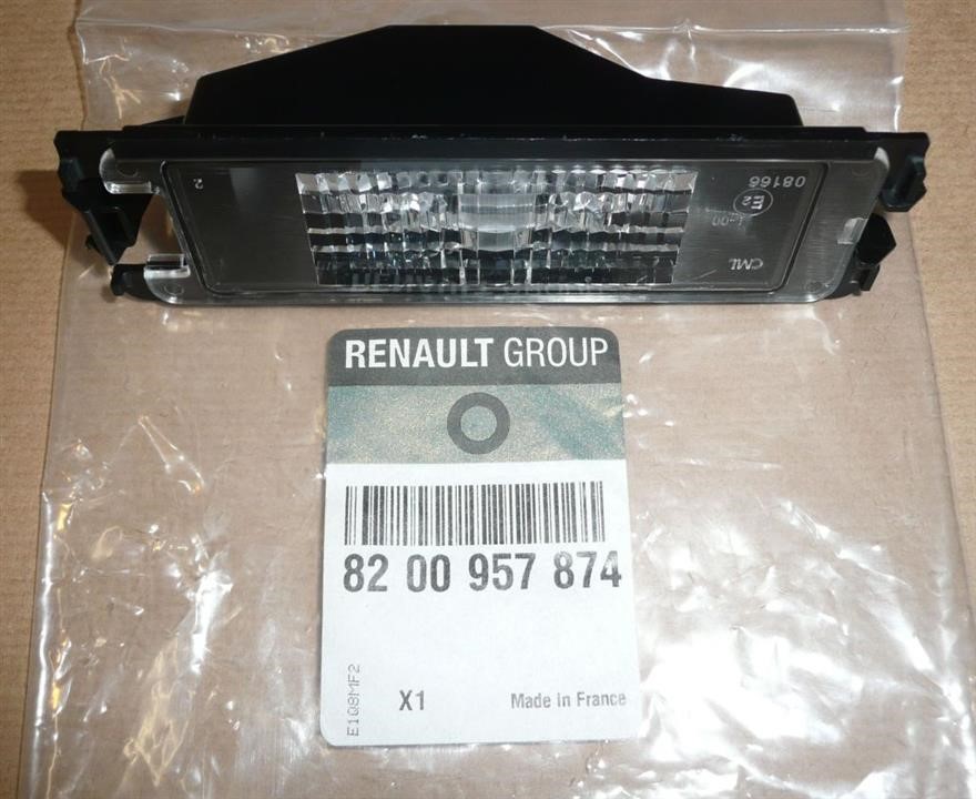 Renault 82 00 957 874 Lampa oświetlenia tablicy rejestracyjnej 8200957874: Dobra cena w Polsce na 2407.PL - Kup Teraz!