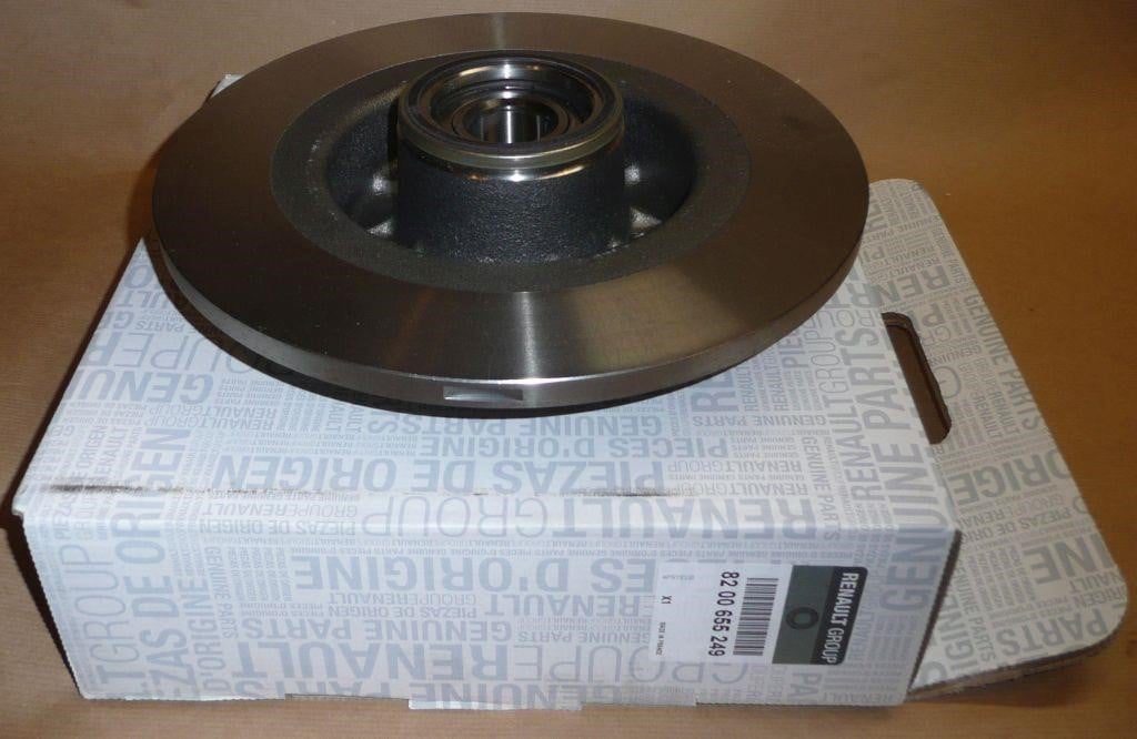 Renault 82 00 655 249 Rear brake disc, non-ventilated 8200655249: Buy near me in Poland at 2407.PL - Good price!