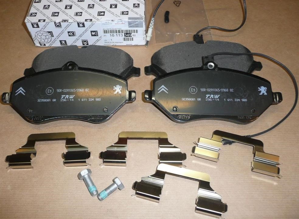 Citroen/Peugeot 16 113 349 80 Disc brake pad set 1611334980: Buy near me at 2407.PL in Poland at an Affordable price!